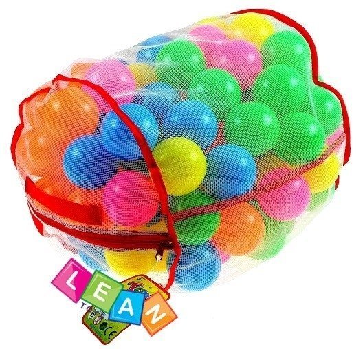 100 Colourful Plastic Balls For Ball Pit Play Pool Multicoloured Toys