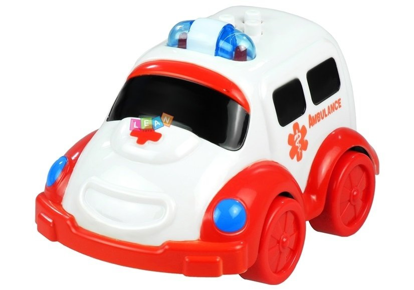 Emergency Vehicles Play Set Ambulance Police Car Fire Truck Battery