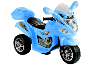 Elektromotorrad für Kinder BJX-88 Blau Motorrad Fahrzeug Sounds und Melodien