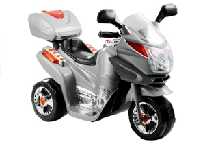 Elektromotorrad für Kinder HC8051 Silber Motorrad Felgen Kindermotorrad Fahrzeug