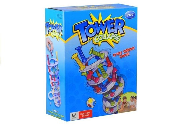 Spannendes Familienspiel „Schiefer Turm mit Säulen.