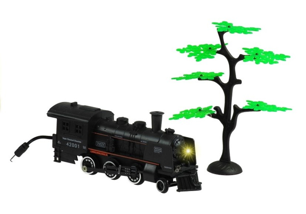 Rail King Train Set Smoke Realistic Toy Locomotive