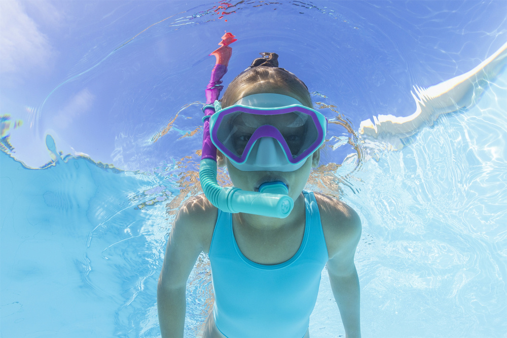 ND24_14950 Dzieciecy Zestaw Do Nurkowania Rozowy