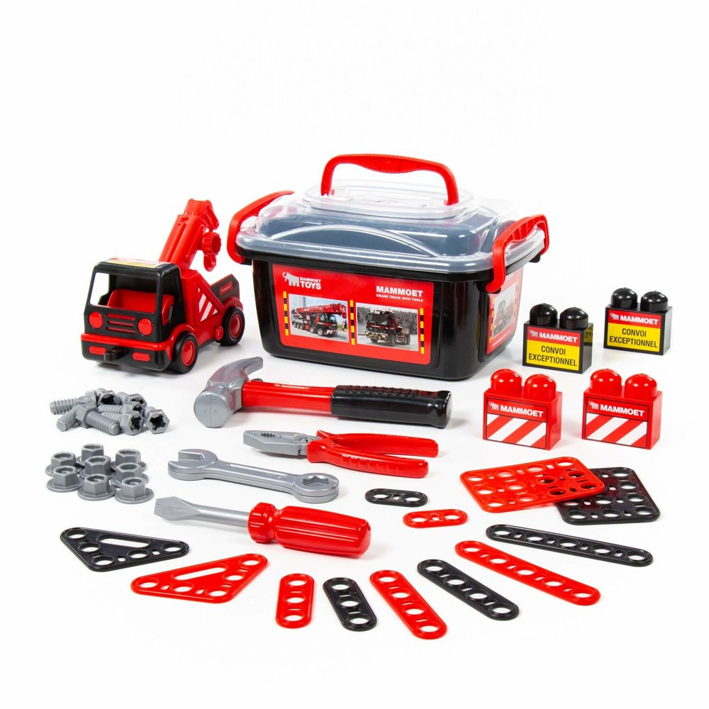 Samochod MAMMOET Dzwig Ewakuator Klocki 36 Elementow 57136