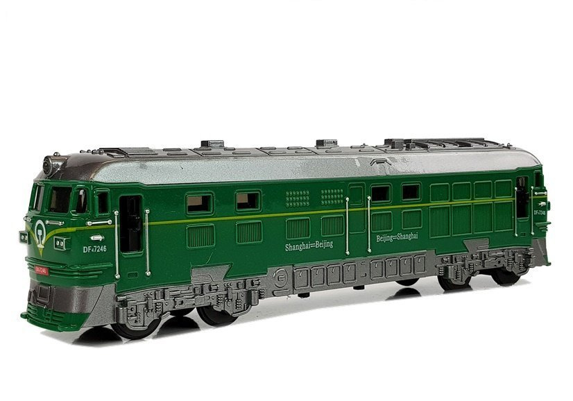 Pociag Lokomotywa Pendolino z Napedem Otwierane Drzwi Swiatla i Dzwiek Zielony