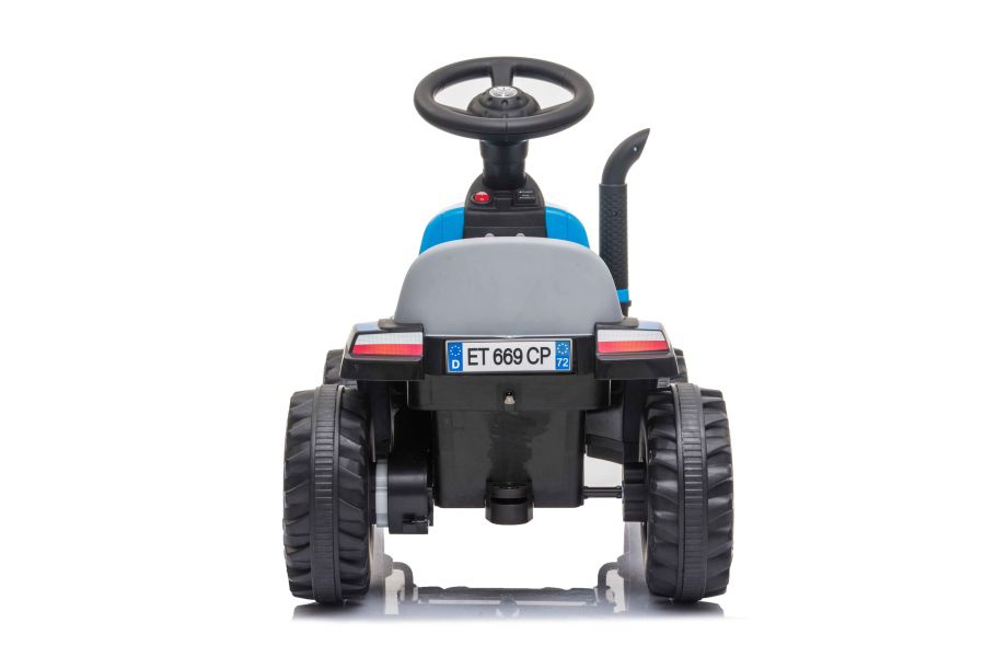 Traktor Na Akumulator z Przyczepa A009 Niebieski