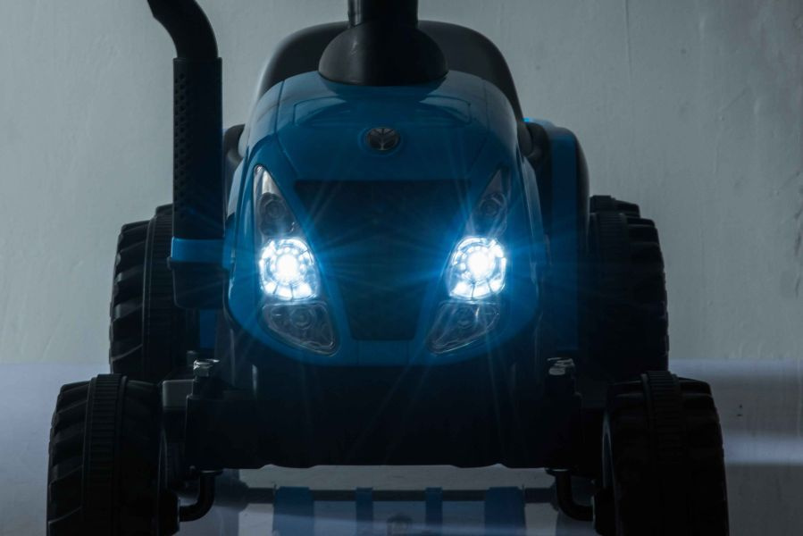 Traktor Na Akumulator z Przyczepa A009 Niebieski