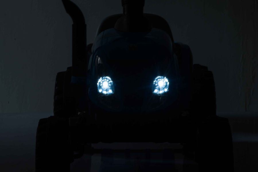 Traktor Na Akumulator z Przyczepa A009 Niebieski