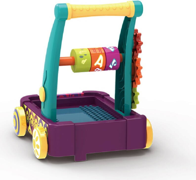 Pchacz Kolorowe Klocki 2 w 1 Wozek Litery