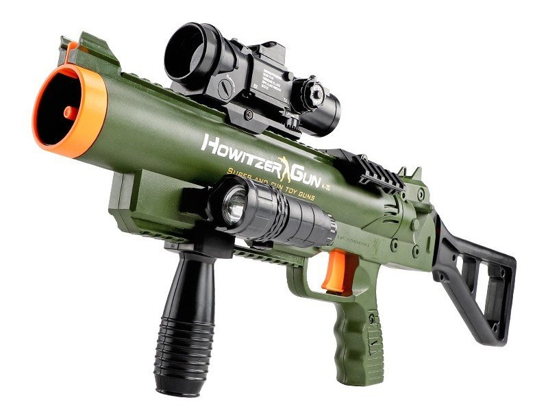 Karabin Granatnik Rakiety z Dzwiek Latarka Zielony