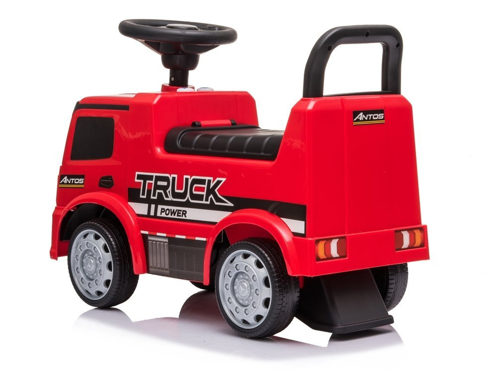 Jezdzik Mercedes Antos 656 Czerwony Dzwiek Klakson Reflektory Swiatla