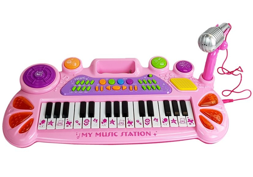 ND24_6881 Keyboard z Mikrofonem Rłżowy 31 Klawi