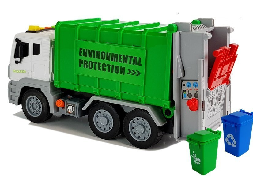 Smieciarka Kontenery Na Smieci Recykling Dzwiek 1:12