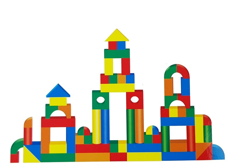 Piankowe Klocki Konstrukcyjne 131 elementow