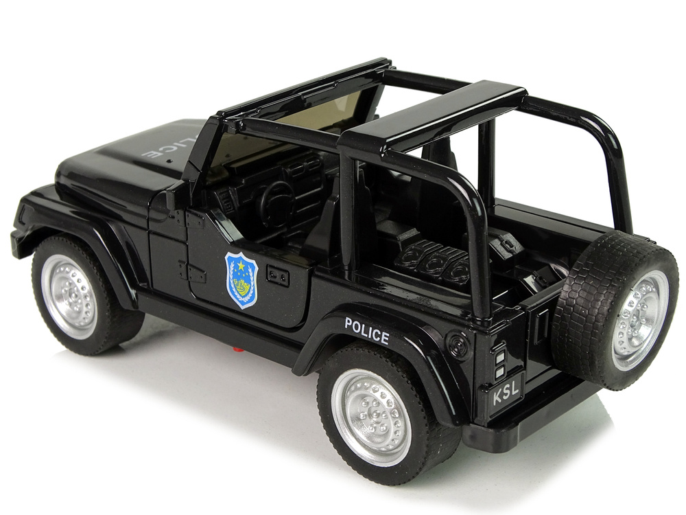 Samochod Terenowy Auto Policyjne Czarne