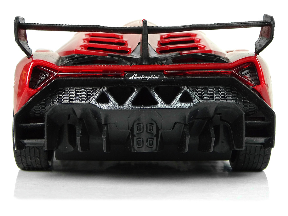 Auto Zdalnie Sterowane Lamborghini Veneno Czerwony 2,4 G Pilot Kierownica Dzwiek Swiatla 1:24