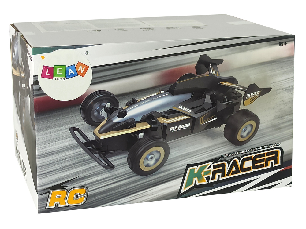 Wyscigowka Zdalnie Sterowana 2,4 GHz Czarna 15 km/h