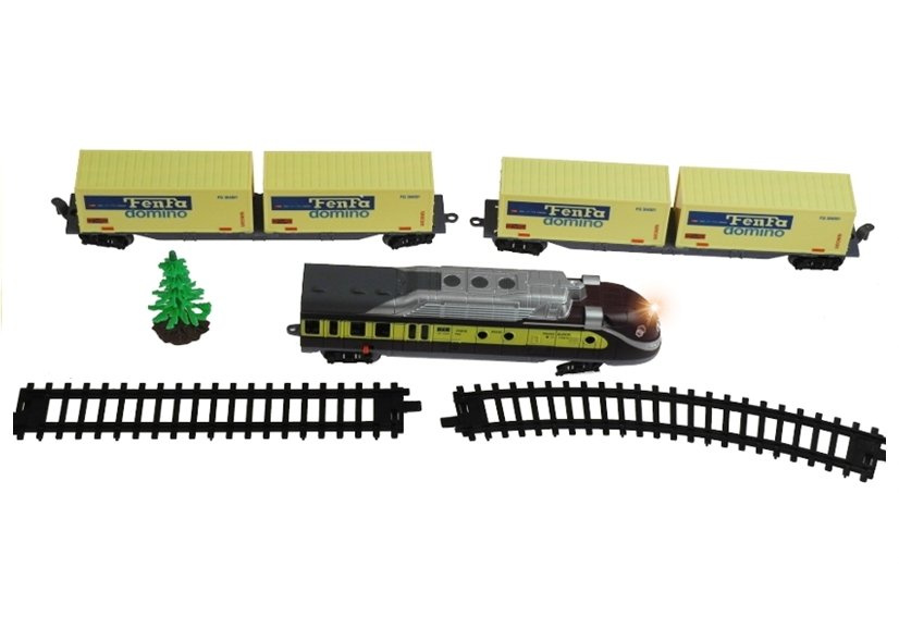 Kolejka FENFA 3 Wagony Swiatlo Akcesoria 1:87