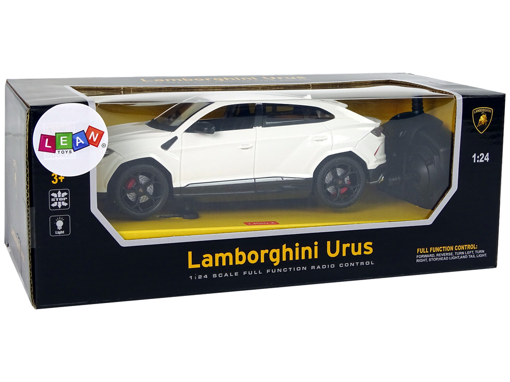 Auto R/C 1:24 Lamborghini Urus Bialy 2.4 G Swiatla