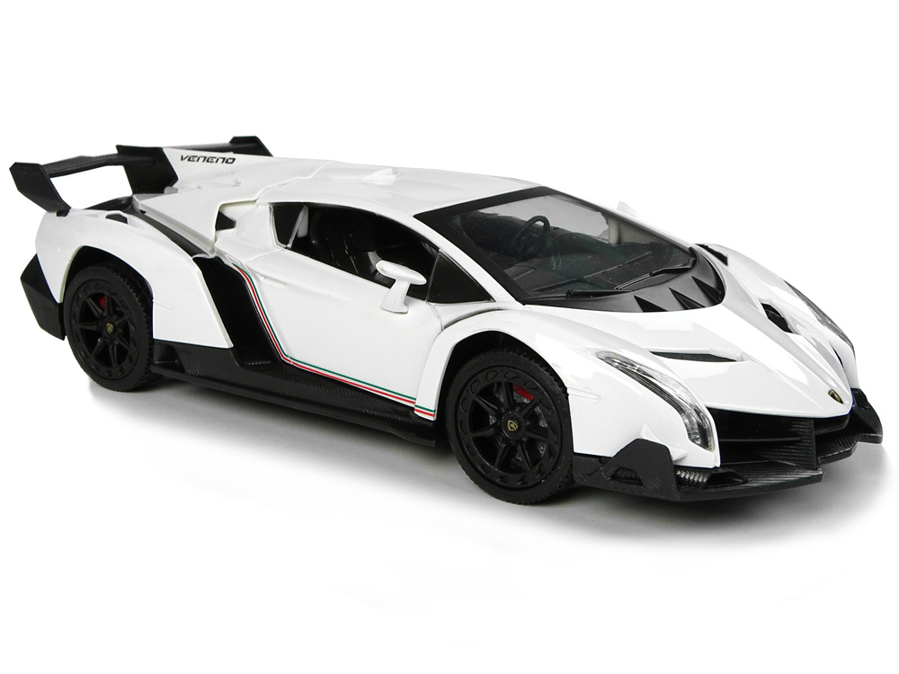 Auto Zdalnie Sterowane Lamborghini Veneno Bialy 2,4 G Pilot Kierownica Dzwiek Swiatla