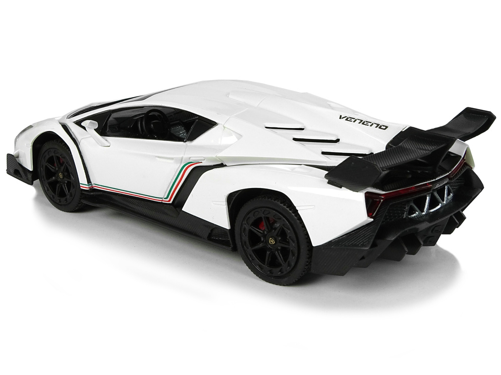 Auto Zdalnie Sterowane Lamborghini Veneno Bialy 2,4 G Pilot Kierownica Dzwiek Swiatla