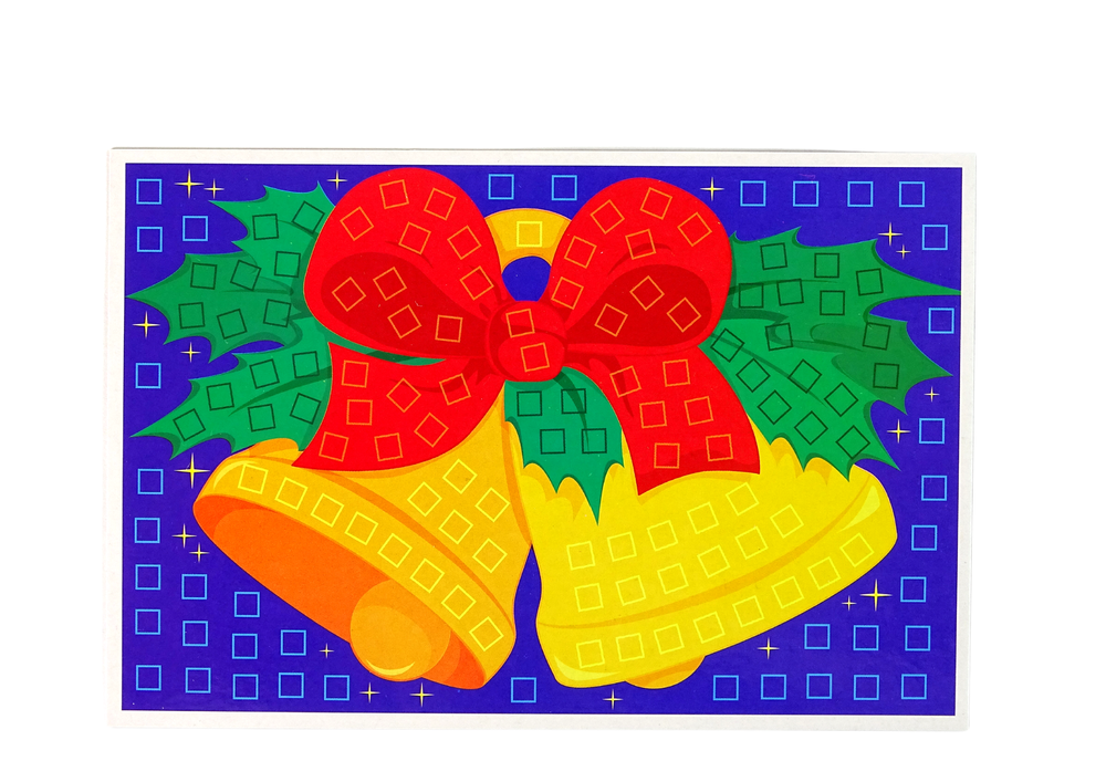 Zestaw DIY Kolorowa Mozaika Swieta Wyklejanka Dzwonek