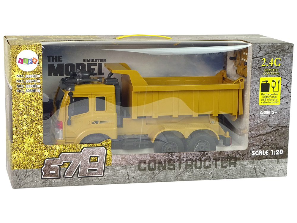 Wywrotka Zdalnie Sterowana 2.4 G Dzwiek Pilot Zolta