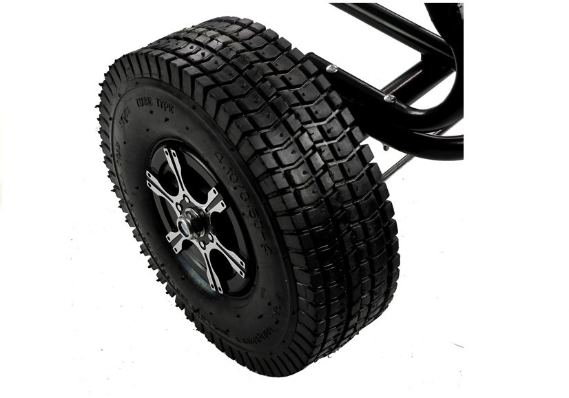 Gokart Czarny Monster Na Pedaly Szerokie Pompowane Kola