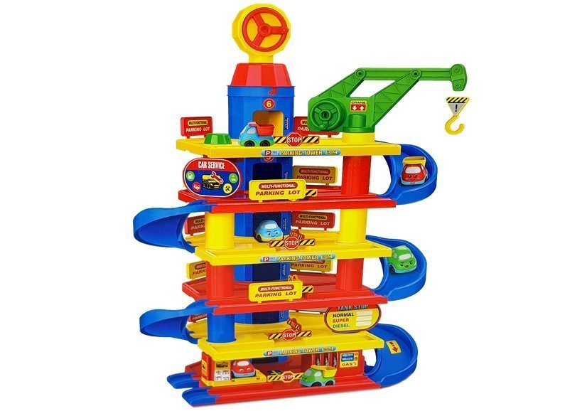 Parking Samochodowy z Autkami 6 Poziomow 78 elem.