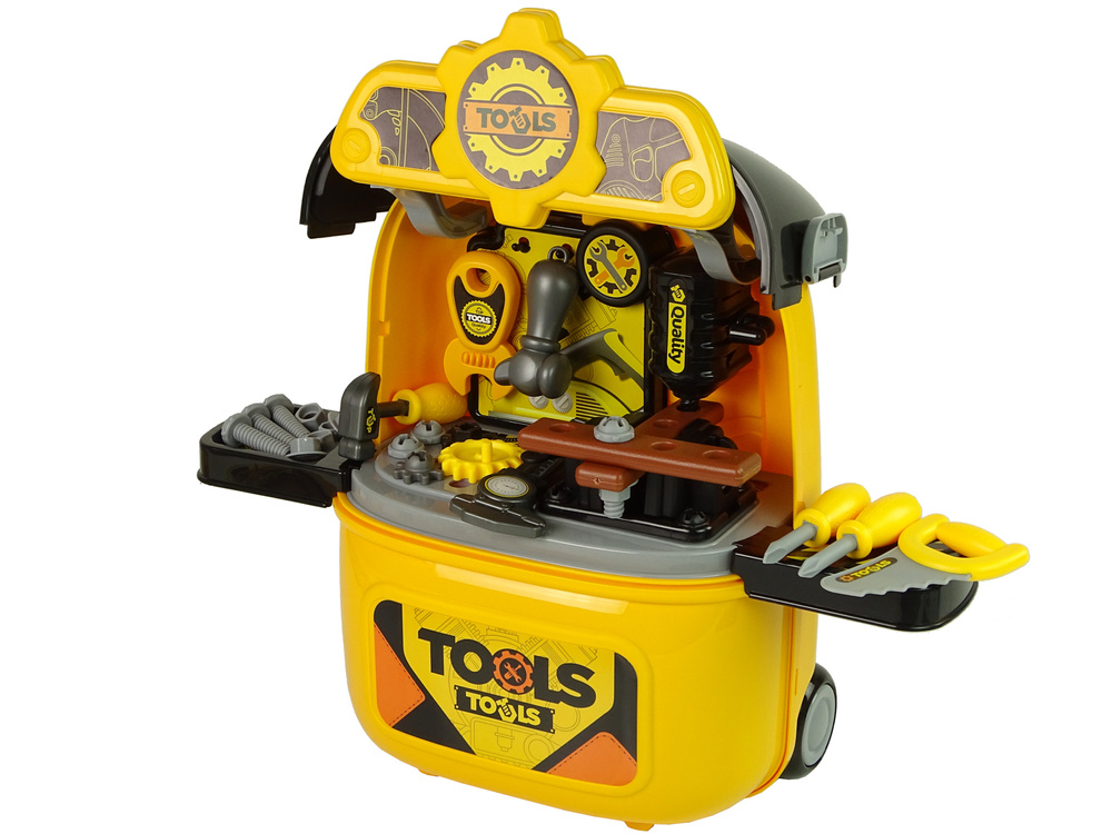 Zestaw Majsterkowicz Plecak Walizka Na Kolkach Zestaw Narzedzi Zolty