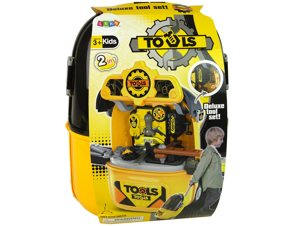 Zestaw Majsterkowicz Plecak Walizka Na Kolkach Zestaw Narzedzi Zolty