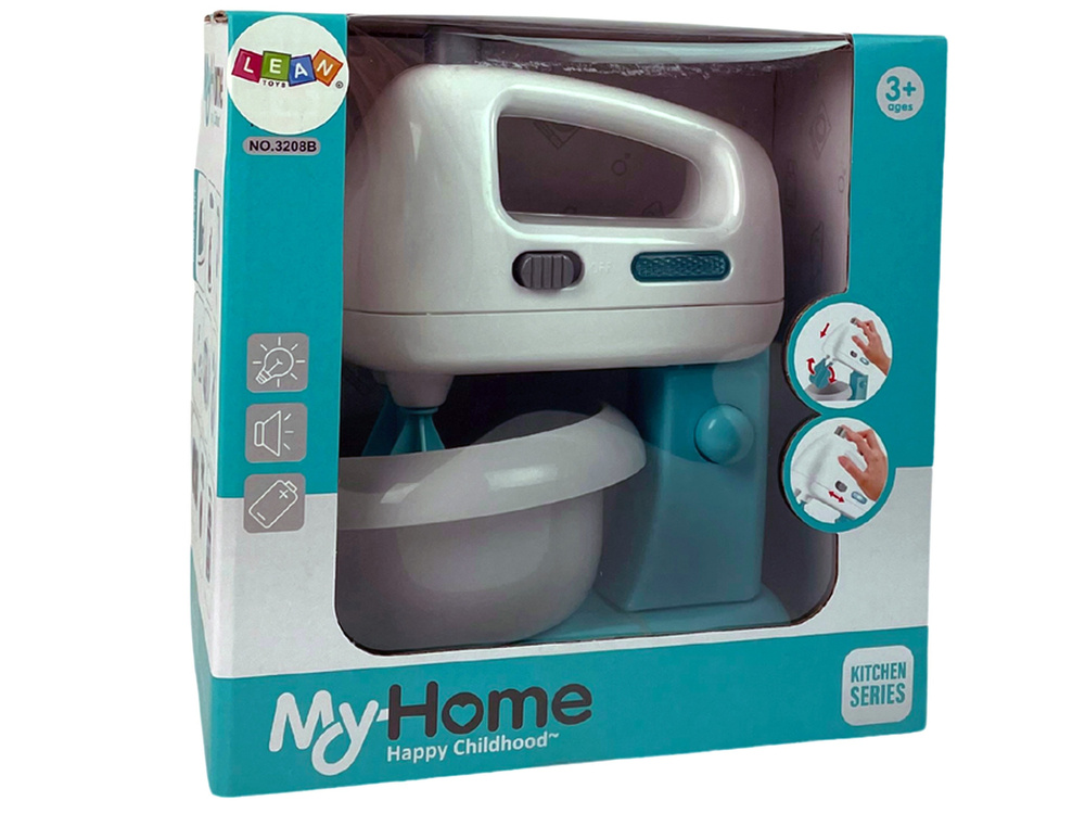 Zestaw Mikser z Miska Na Baterie Mieszadla Bialy