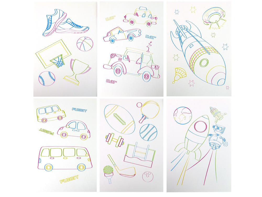 Magiczna Podswietlana Tablica 3D Okulary Rozowa