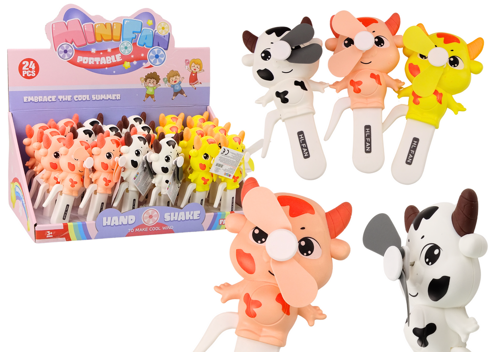 ND24_18486 Wiatrak Ręczny Krowka Mini Wiatraczek