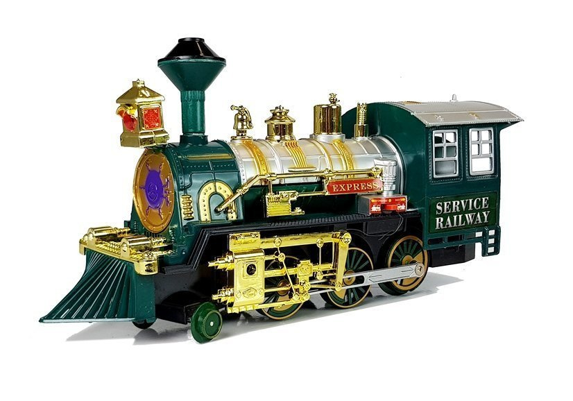 Rodzinna Kolejka Pociag Tor 480 cm Dzwiek, Swiatla