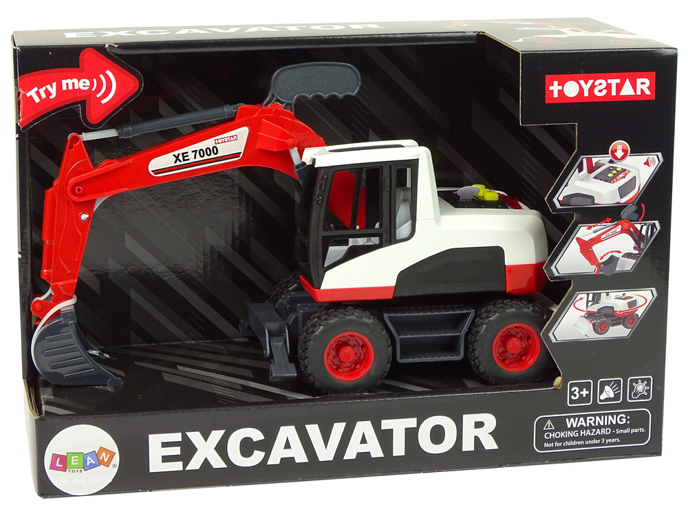 Koparka Ruchome Ramie Auto Budowlane Swiatla Dzwieki