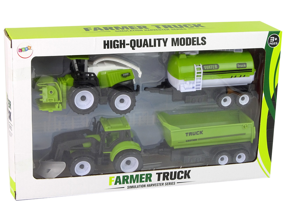 Zestaw Pojazdow Farmerskich Traktory Cysterna Naczepa