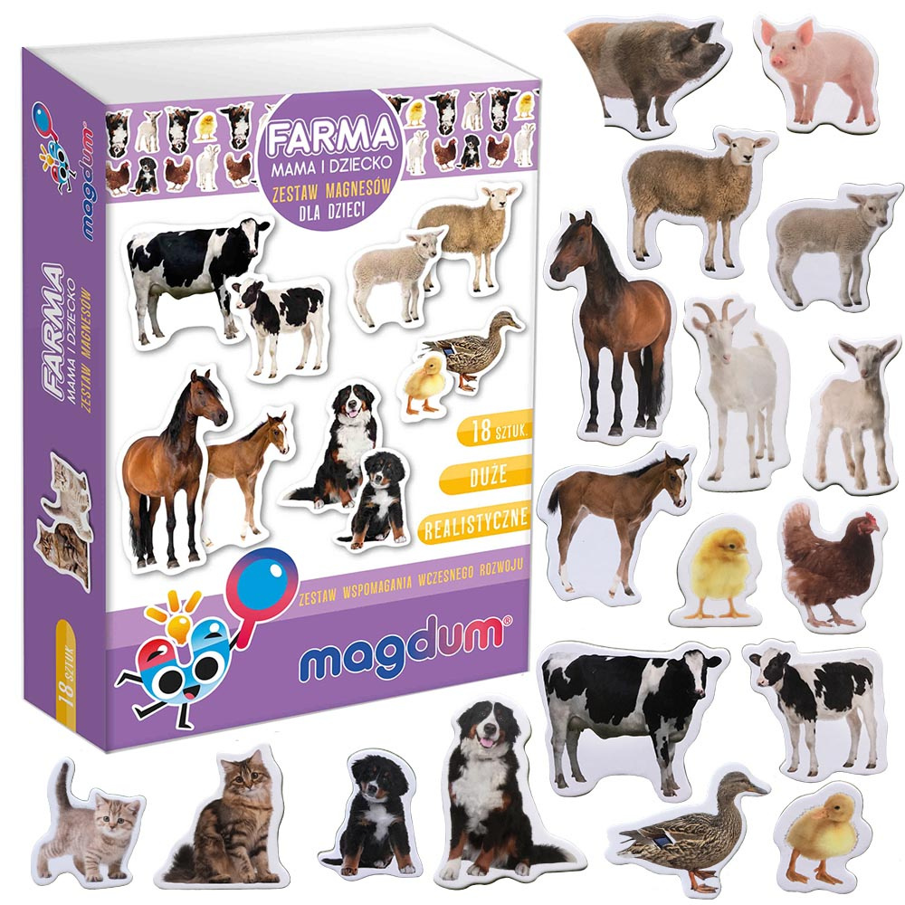 Zestaw Magnesow Farma Mama i Dziecko MV 6032-08