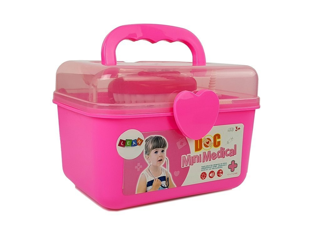 Zestaw Lekarski Dentysta Stojak Kroplowka Lekarstwa Strzykawka Wiertla Szczoteczka do Zebow