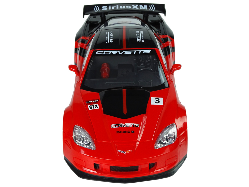 Auto Sportowe Wyscigowe R/C 1:18 Corvette C6.R Czerwony 2.4 G Swiatla
