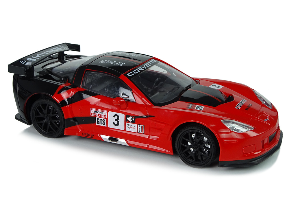Auto Sportowe Wyscigowe R/C 1:18 Corvette C6.R Czerwony 2.4 G Swiatla