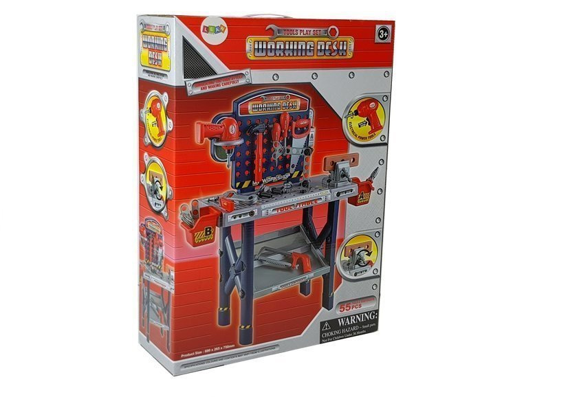 Zestaw Narzedzi Warsztat Wiertarka na Baterie 74 cm