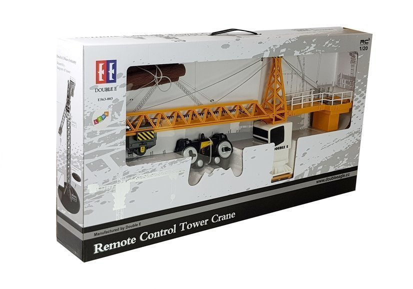 Duzy Zdalnie Sterowany Dzwig Budowlany Wiezowy 100cm Zuraw Wysiegnik 2.4G