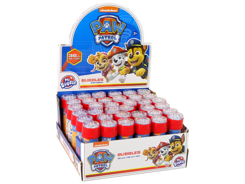 ND24_15758 Bańki Mydlane Psi Patrol 55ml My Bubble Czerwone 5904335850673