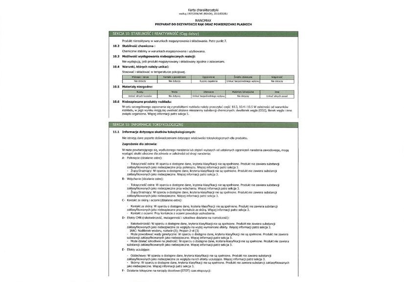 Plyn do dezynfekcji Rak i Powierzchni Nanomax 60 ml