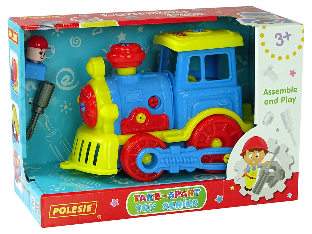 Lokomotywa Klocki Do Rozkrecania DIY 48 Elementow 84842