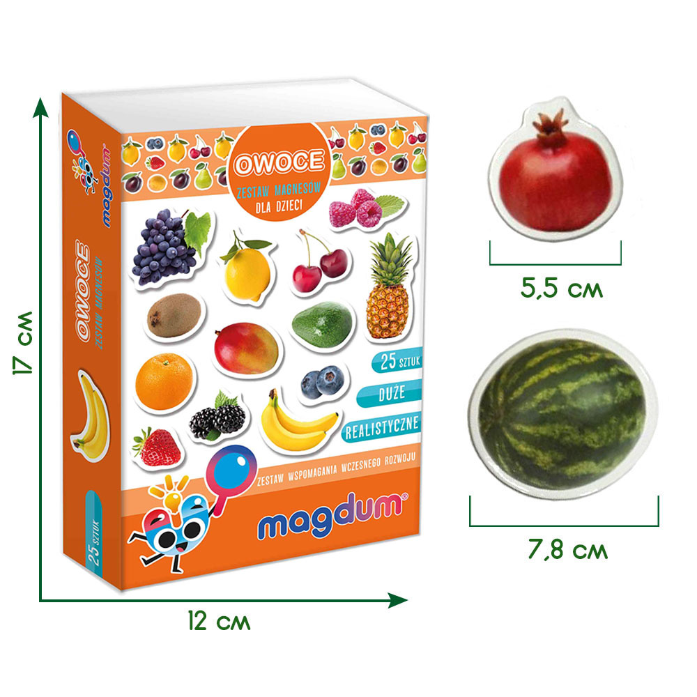Zestaw Magnesow Owoce MV 6032-11