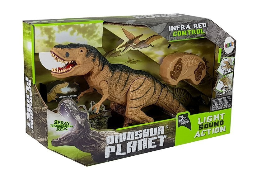 Dinozaur Tyranozaur Rex Zdalnie Sterowany R/C z Para