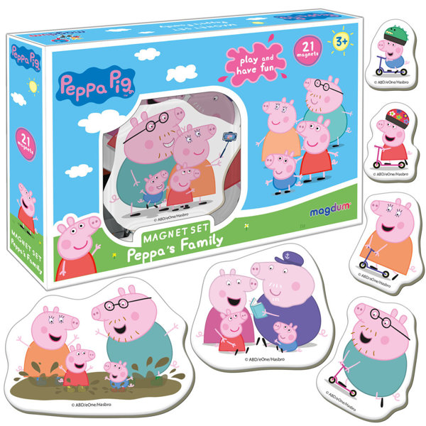 Magnet Set Peppa Pig Family ME 5031-04 | Toys \ Magnetic boards and ...