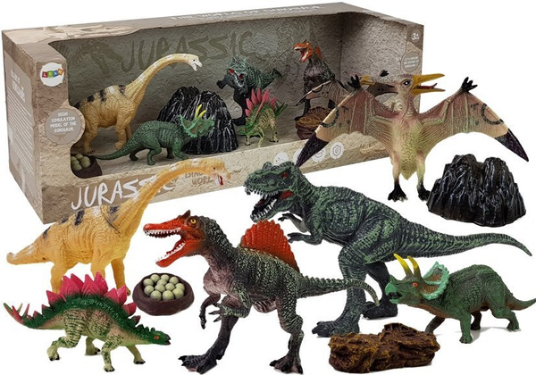 Dinosaurier Großes Figurenset 7-teilig mit Zubehör | Spielzeug